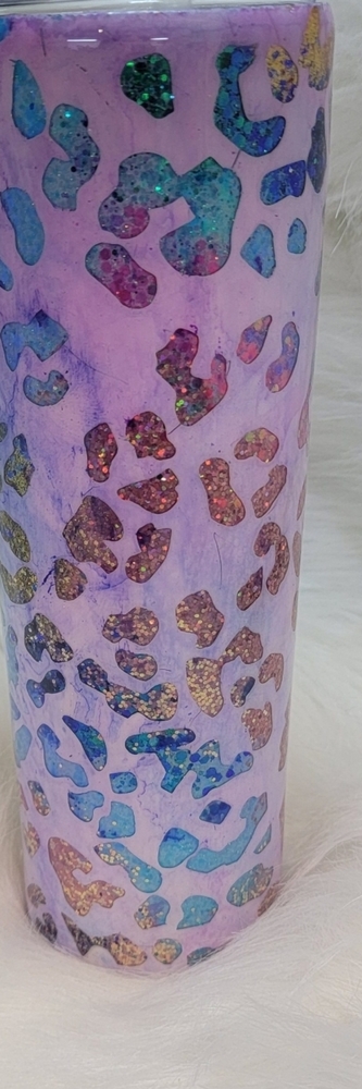 Cheetah print peekaboo tumbler